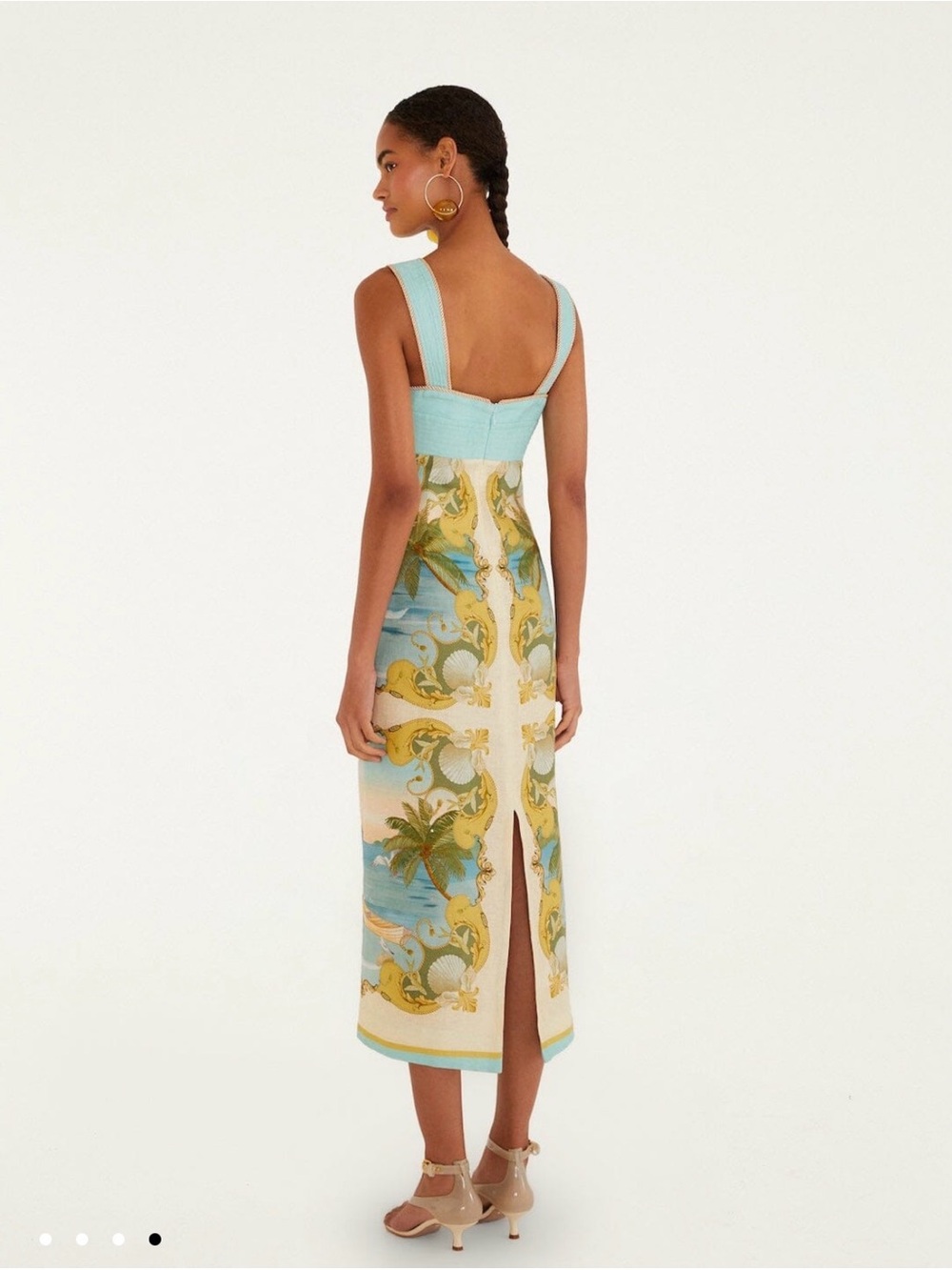 Farm Rio Royal Sea Maxi Dress - Picture 2 of 10